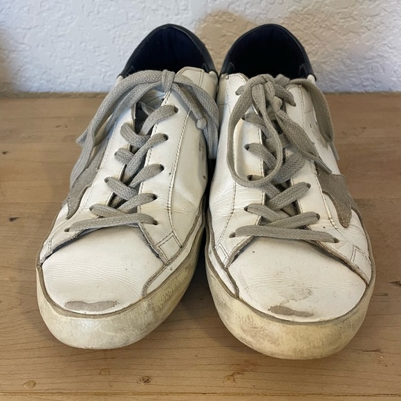 Golden Goose Super-Star Classic w/Spur in White/Ice/Night Blue - Box & Dust Bag! - Picture 7 of 13